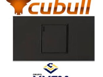 interruptor simple CUBULL negro mate L2_005